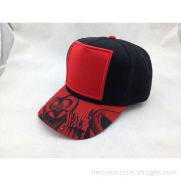 Acrylic Embroidered Baseball Caps Applique Hats with Snapba